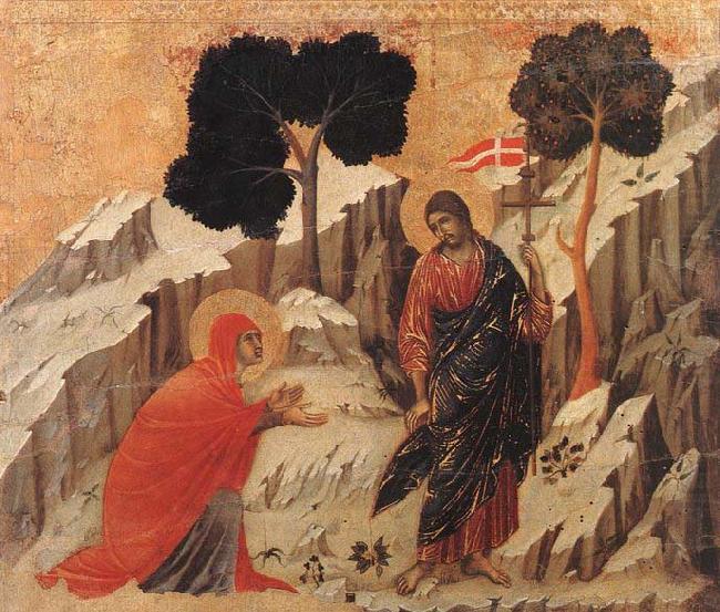 Appearence to Mary Magdalene, Duccio di Buoninsegna